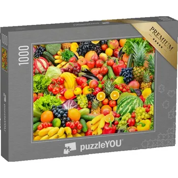 Puzzle puzzle „Velký výběr ovoce a zeleniny“