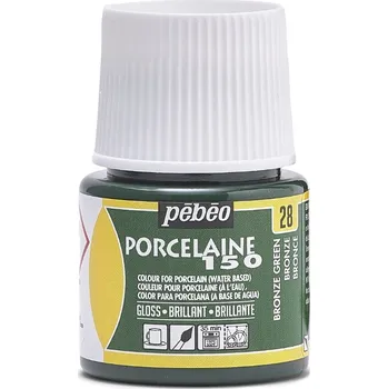 Výtvárné potřeby Barva na porcelán Pébéo Porcelaine 150 45 ml - 28 Bronze Green
