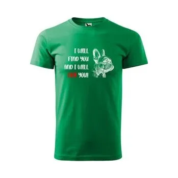 Pánská móda Tričko s potiskem I will find you and i will lick you: zelené 4XL