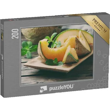 Puzzle puzzle 200 dílků „Čerstvý sladký pomerančový meloun“