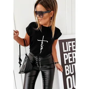 Dámské triko Faith černé Velikost: UNI: XS - L