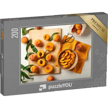 Puzzle puzzle 200 dílků „Čerstvé broskve“