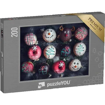 Puzzle puzzle 200 dílků „Domácí vánoční koblihy“