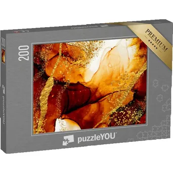 Puzzle puzzle 200 dílků „Abstraktní malba s víry, inspirovaná oblohou“