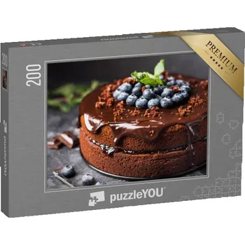 Puzzle puzzle 200 dílků „Valentýnský dort ve tvaru srdce“