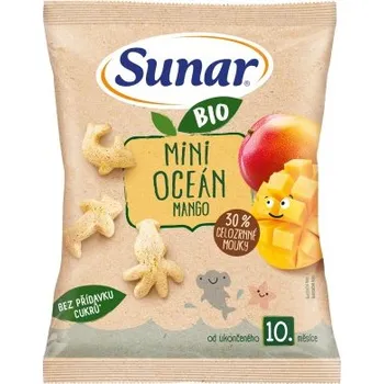 Sunar BIO dětské křupky mini oceán mango 10m+, 18g