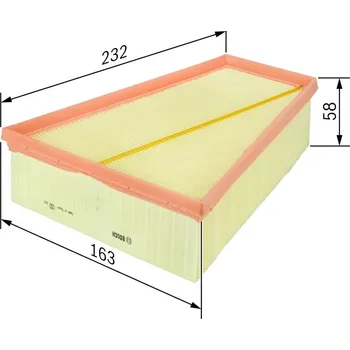 Vzduchový filtr Vzduchový filtr BOSCH F 026 400 126