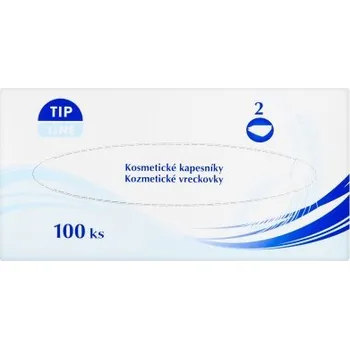 Papírový kapesník Tip Line Kosmetické kapesníky 2vrstvé 100 ks