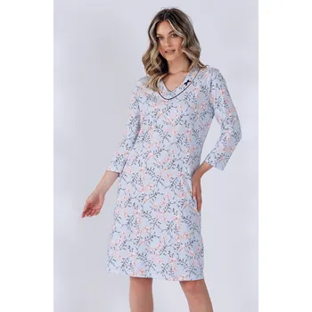 Dámská noční košile Košile Leveza Felip 1512 7/8 M-2XL modrý inkoust L