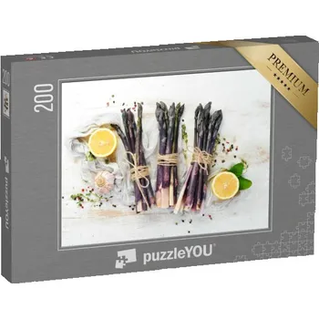 Puzzle puzzle 200 dílků „Čerstvý fialový chřest s citronem a česnekem“