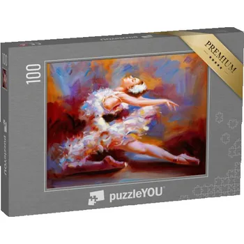 Puzzle puzzle 100 dílků „Baletka, olejomalba“