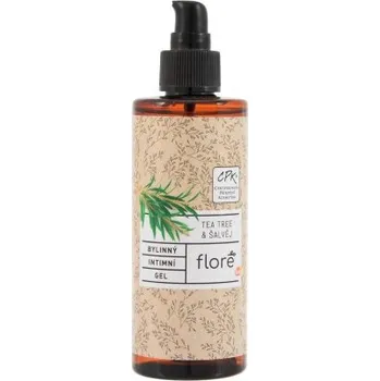 Intimní hygienický prostředek Floré Bylinný intimní gel Tea tree & šalvěj 200 ml