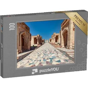 Puzzle puzzle 100 dílků „Tradiční stavby v Gissaru, Tádžikistán“