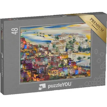 Puzzle puzzle 48 dílků „Stará evropská města“