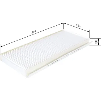 Ventilátor topení a klimatizace Filtr, vzduch v interiéru BOSCH 1 987 432 006