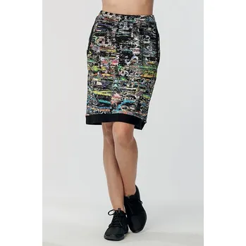Dámská sukně Volnější pestrobarevná dámská sukně s kapsami 121 velikost S