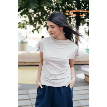 Pánské tričko Bamboo tričko Aria s kr. rukávem mocca Velikost: XL