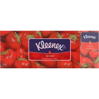 Kleenex Strawberry Papírové kapesníčky 3vrstvé 10 x 10 ks