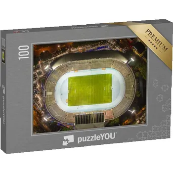 Puzzle puzzle 100 dílků „Pohled z ptačí perspektivy, stadion v noci“
