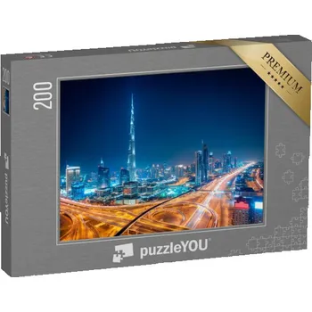 Puzzle puzzle 200 dílků „Dubaj v noci“