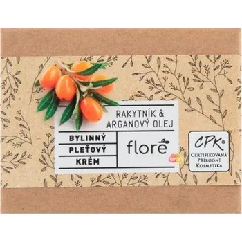 Pleťový olej Floré Bylinný pleťový krém rakytník & arganový olej 50ml
