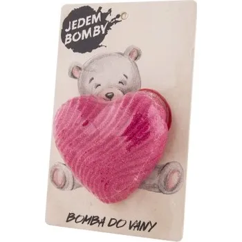 bomba do koupele Bohemia Gifts pěnivá a šumivábomba do koupele srdce 95 g