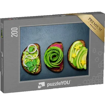 Puzzle puzzle 200 dílků „Variace zdravých žitných sendvičů k snídani“