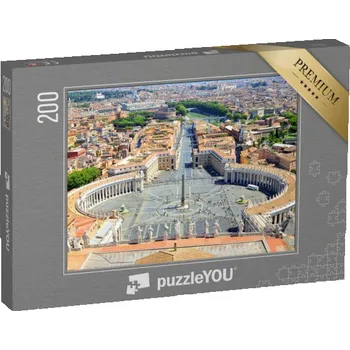 Puzzle puzzle 200 dílků „Svatopetrské náměstí ve Vatikánu, Itálie“