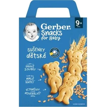 Cukrovinka GERBER Snacks dětské sušenky 180g