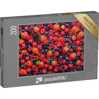 Puzzle puzzle 200 dílků „Směs jahod, borůvek, malin a ostružin“