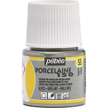 Speciální výtvarná barva Barva na porcelán Pébéo Porcelaine 150 45 ml - 55 Grey