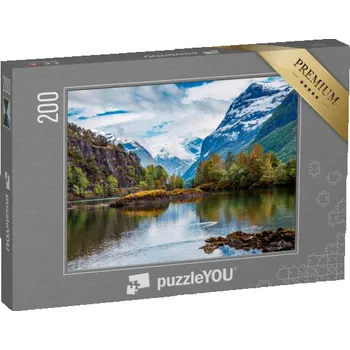 Puzzle puzzle 200 dílků „Divoká příroda v Norsku“