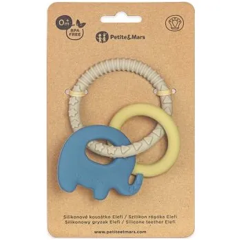 PETITE&MARS Kousátko silikonové Elefi 0m+