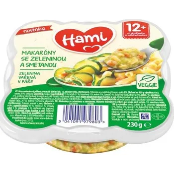 Hami Makaróny se zeleninou a smetanou 230 g