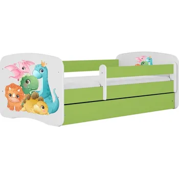 Dětská postel Dětská postel Babydreams dinosauři zelená, varianta 70x140, bez šuplíků, bez matrace