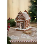 Vánoční perníková chaloupka s Led světýlky Gingerbread House - 15*12*17cm/ 3*AAA