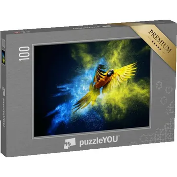 Puzzle puzzle 100 dílků „Umělecky ztvárněné, létající makak“