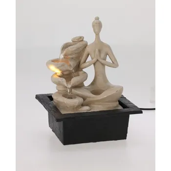 Zahradní dekorace Fontána ProGarden KO-795420410dek1 Yoga dívka 2 nádoby