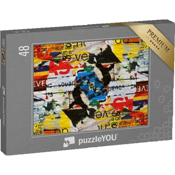 Puzzle puzzle 48 dílků „Město, koláž“