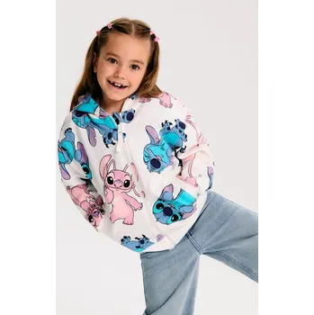 Dívčí mikina Sinsay - Mikina s kapucí Stitch - krémová - 035GA-01X - 035GA-01X-104