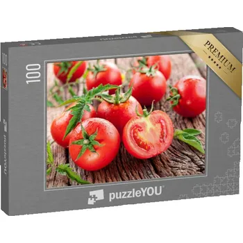 Puzzle puzzle 100 dílků „Rajčata vařená s bylinkami, biopotraviny“