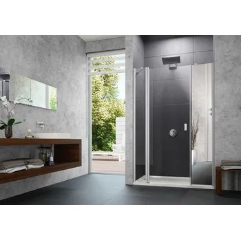 Hüppe Design pure křídlové dveře s pevným segmentem a protisegmentem - do niky