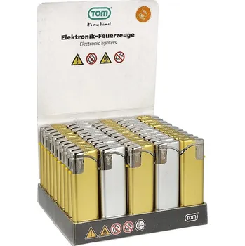 KRCZ Zapalovač TOM Piezo Gold & Silver