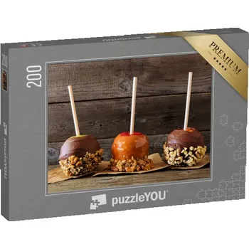 Puzzle puzzle 200 dílků „Kandovaná podzimní jablka s čokoládou a karamelem“