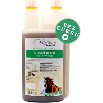 Krmivo pro koně Koňské bylinky Bylinný výtažek - Dušní koně 1l