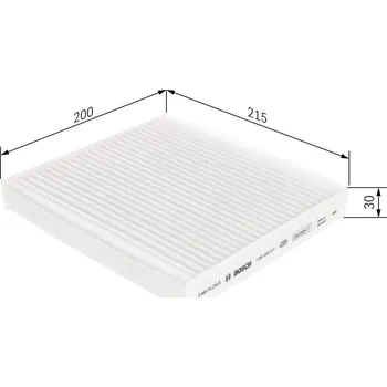 Ventilátor topení a klimatizace Filtr, vzduch v interiéru BOSCH 1 987 435 517
