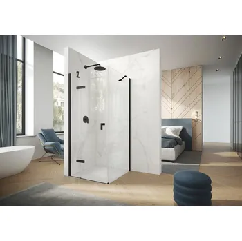 Hüppe Astra křídlové dveře s pevným segmentem a boční stěnou