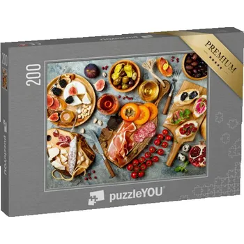 Puzzle puzzle 200 dílků „Stůl s italskými antipasti“