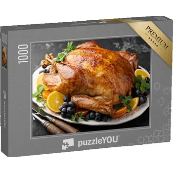 Puzzle puzzle „Pečená krůta na Den díkůvzdání“