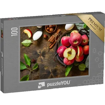 Puzzle puzzle 100 dílků „Křupavá jablka v míse“